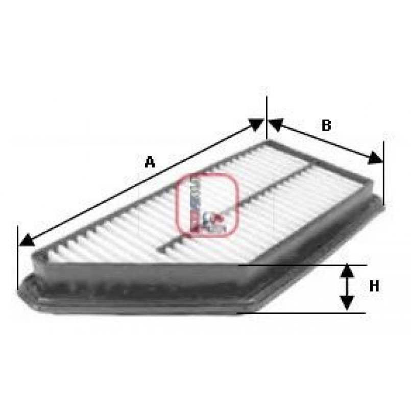 S 3237 A SOFIMA Фільтр повітря
